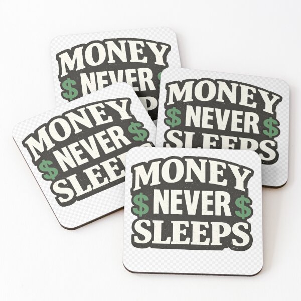 Item preview, Money Never Sleeps – Hustle Mindset Motivation Streetwear T-Shirt designed and sold by LatestDesign95.