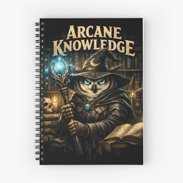 Item preview, Arcane Knowledge – Owl Wizard Fantasy Art designed and sold by CosmicSplendor.