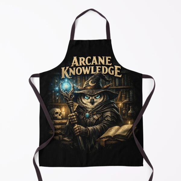 Item preview, Arcane Knowledge – Owl Wizard Fantasy Art designed and sold by CosmicSplendor.