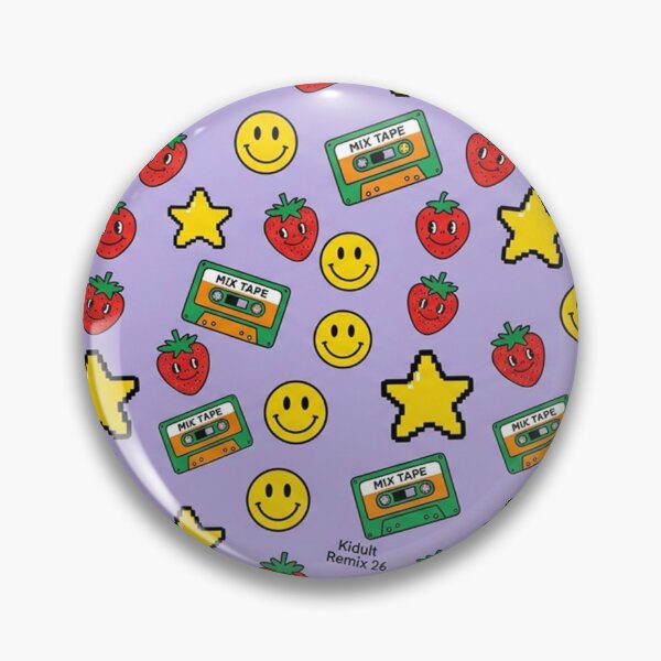 Item preview, Smileys and Strawberries designed and sold by TinyOrbitsDesign.