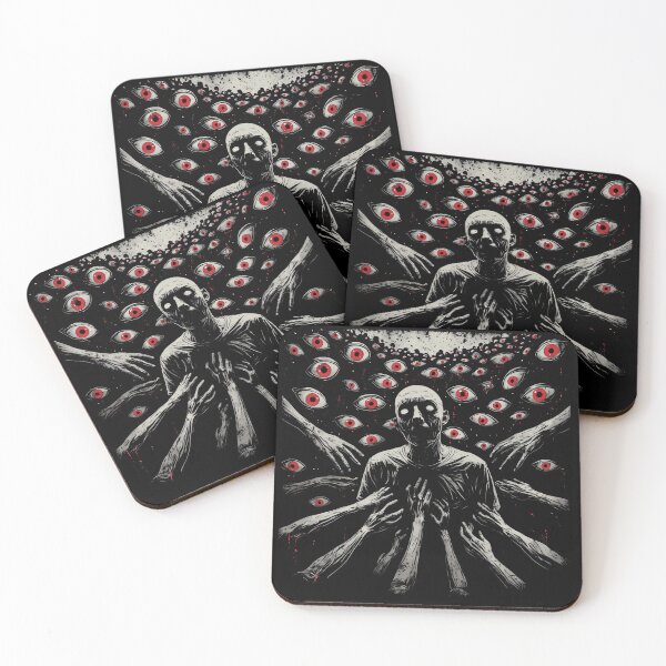Item preview, Creepy Watching Eyes – Psychological Horror Art (BLACK) designed and sold by MorbidDreams.