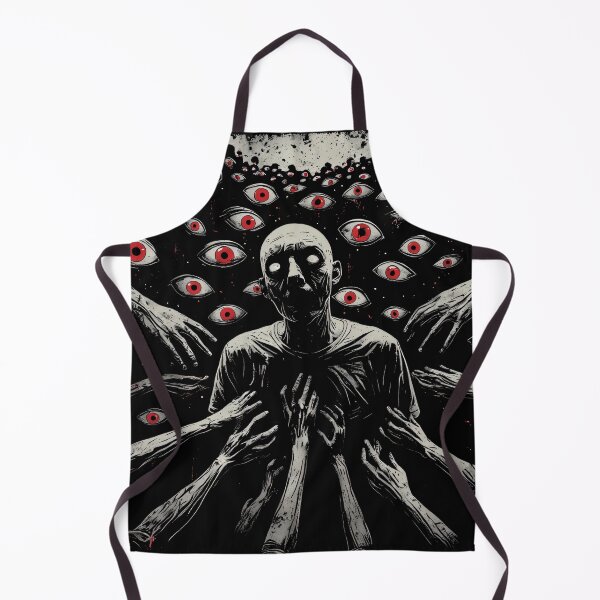 Item preview, Creepy Watching Eyes – Psychological Horror Art (BLACK) designed and sold by MorbidDreams.