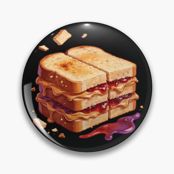 Item preview, National PB&J Day Peanut Butter Jelly Sandwich Sticker designed and sold by GymTanLaundry.