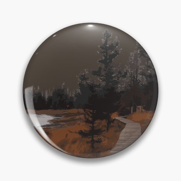 Item preview, Wooden Boardwalk Through Warm Forest Landscape designed and sold by Arturo Daniel Garcia Palomo.