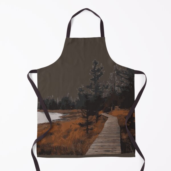 Item preview, Wooden Boardwalk Through Warm Forest Landscape designed and sold by Arturo Daniel Garcia Palomo.