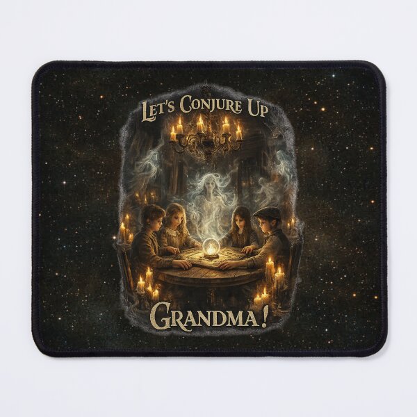 Item preview, “Let’s Conjure Up Grandma!” designed and sold by MysticOzzy.