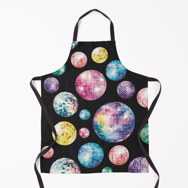 Item preview, Watercolor Disco Ball Pattern - black background designed and sold by Miscelenious.