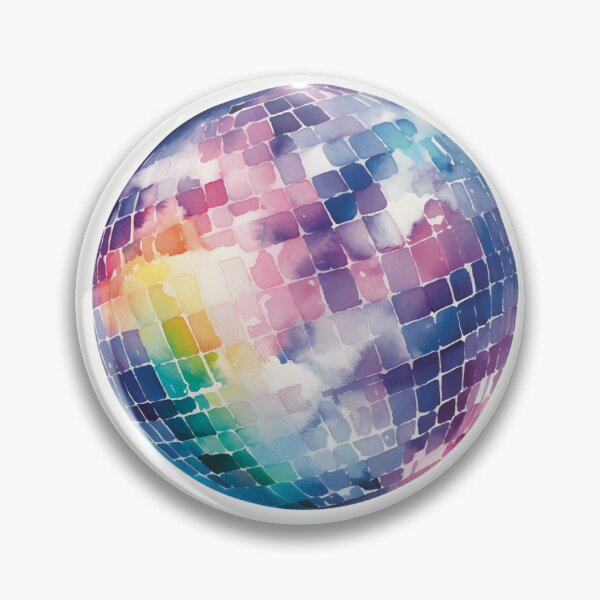 Item preview, Watercolor Disco Ball Pattern - white background designed and sold by Miscelenious.