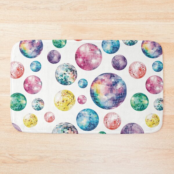 Item preview, Watercolor Disco Ball Pattern - white background designed and sold by Miscelenious.