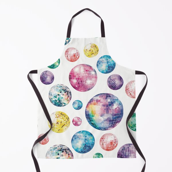 Item preview, Watercolor Disco Ball Pattern - white background designed and sold by Miscelenious.