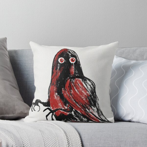 Item preview, The Mothman cryptid cartoony illustration designed and sold by Vintage Designs +.