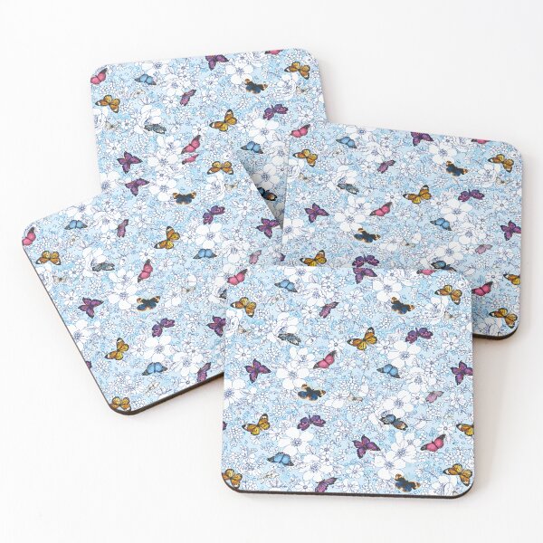 Item preview, Butterfly Field - colorful nature print designed and sold by The Artful Vagabond.