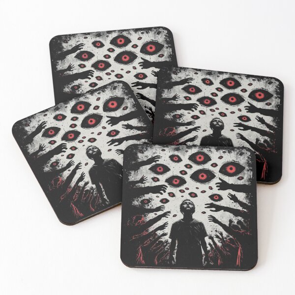 Item preview, Watching Eyes Horror – Creepy Shadow Hands Design (BLACK) designed and sold by MorbidDreams.