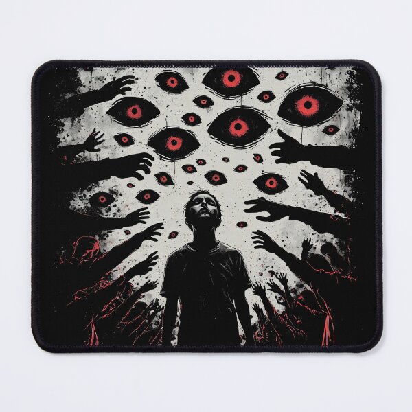 Item preview, Watching Eyes Horror – Creepy Shadow Hands Design (BLACK) designed and sold by MorbidDreams.