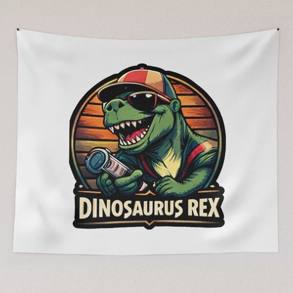 Item preview, Cool Dinosaur T Rex With Camera Retro Style Funny Dino Photography Design designed and sold by Ladys-Gents.