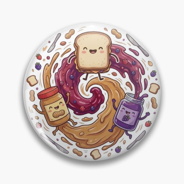 Item preview, National PB&J Day Peanut Butter Jelly Sandwich Sticker designed and sold by GymTanLaundry.