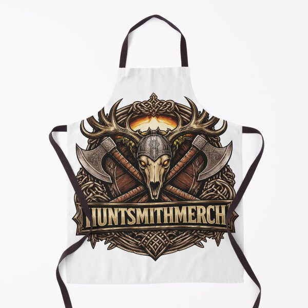 Item preview, Viking Deer Skull Axes Norse Fantasy Crest designed and sold by HuntsmithMerch.