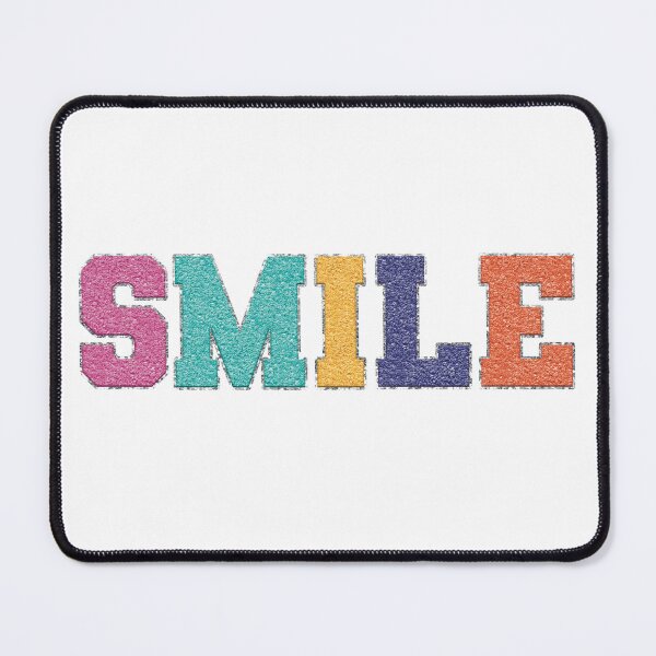 Item preview, Smile - patchwork letters (not raised chenille) designed and sold by Miscelenious.