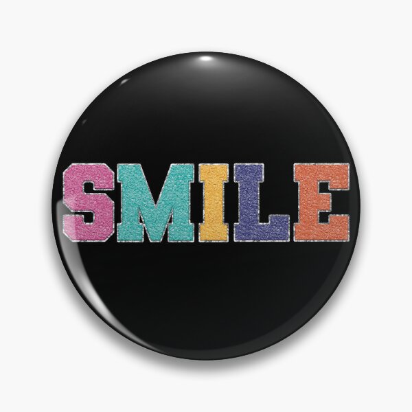 Item preview, Smile - patchwork letters (not raised chenille) designed and sold by Miscelenious.