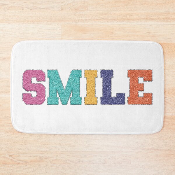 Aperçu de l'œuvre Sourire - lettres patchwork (chenille non surélevée) créée et vendue par Miscelenious.