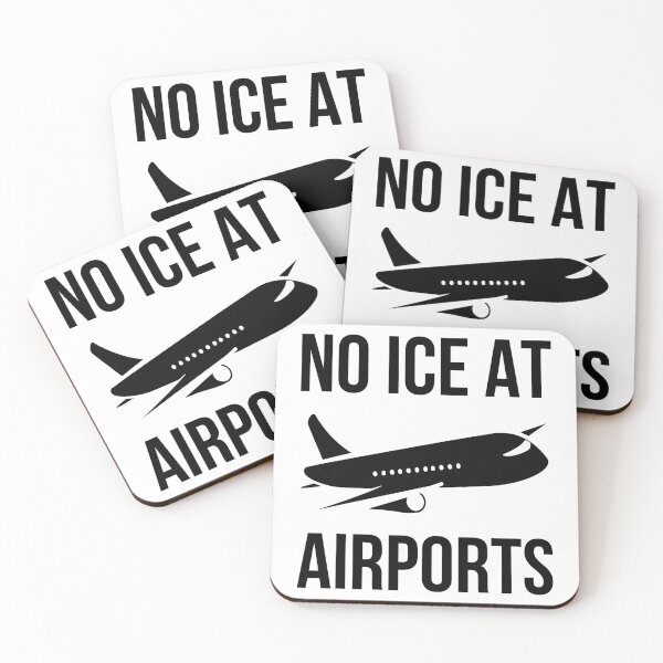 Item preview, No ICE at airports  designed and sold by Rachel the Artist .