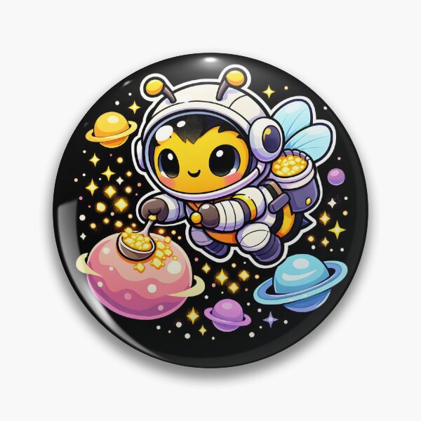 Item preview, Cute Astronaut Bee Honeycomb Galaxy Space designed and sold by Hepic.