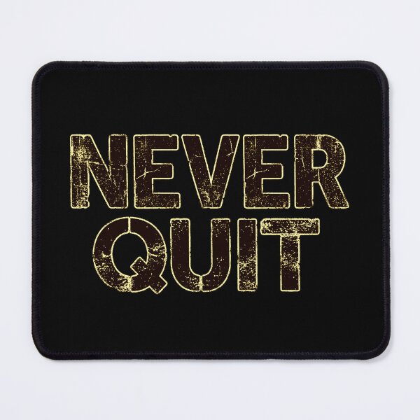 Item preview, Never Quit Motivational Shirt | Minimalist Streetwear Design designed and sold by No Excuses .