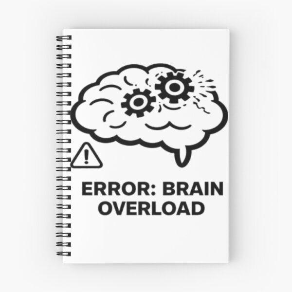 Item preview, Funny Overthinking Brain – Error: Brain Overload designed and sold by MS-DesignArt.