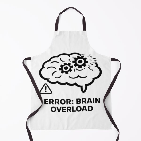 Item preview, Funny Overthinking Brain – Error: Brain Overload designed and sold by MS-DesignArt.