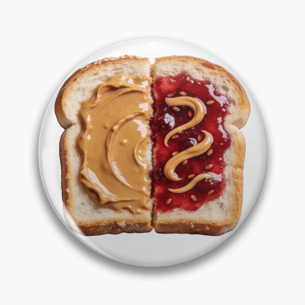 Item preview, National PB&J Day Peanut Butter Jelly Sandwich Sticker designed and sold by GymTanLaundry.