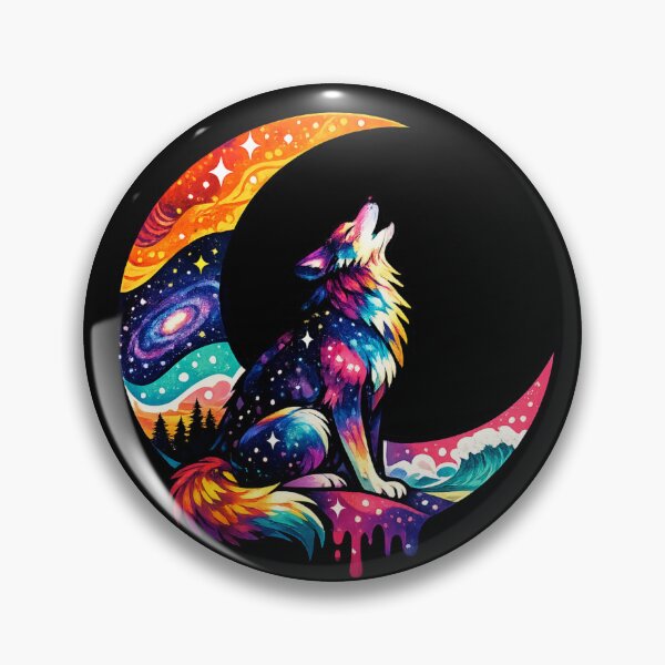 Item preview, Mystic Wolf on Moon designed and sold by CyrilloArt.