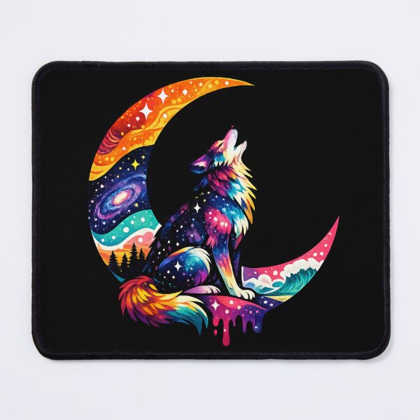 Item preview, Mystic Wolf on Moon designed and sold by CyrilloArt.