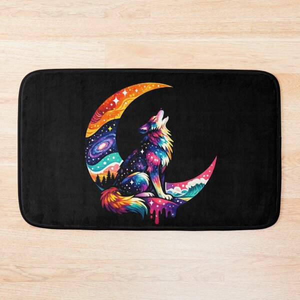 Item preview, Mystic Wolf on Moon designed and sold by CyrilloArt.