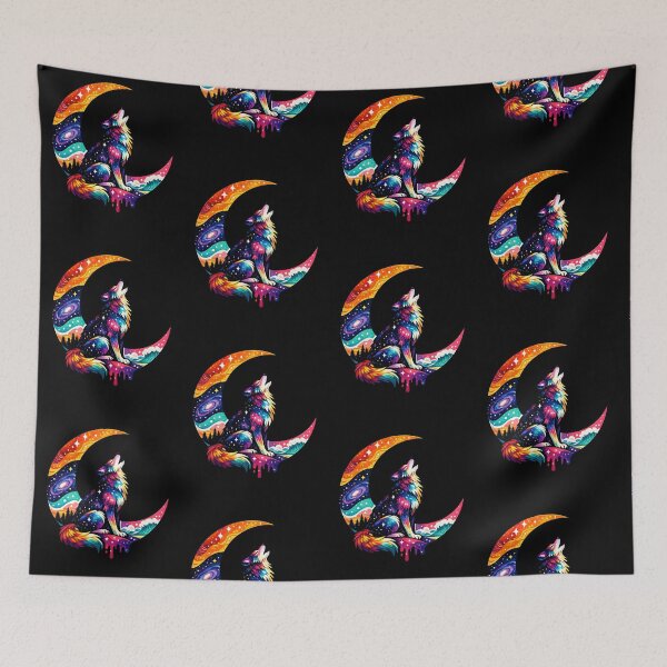 Item preview, Mystic Wolf on Moon designed and sold by CyrilloArt.