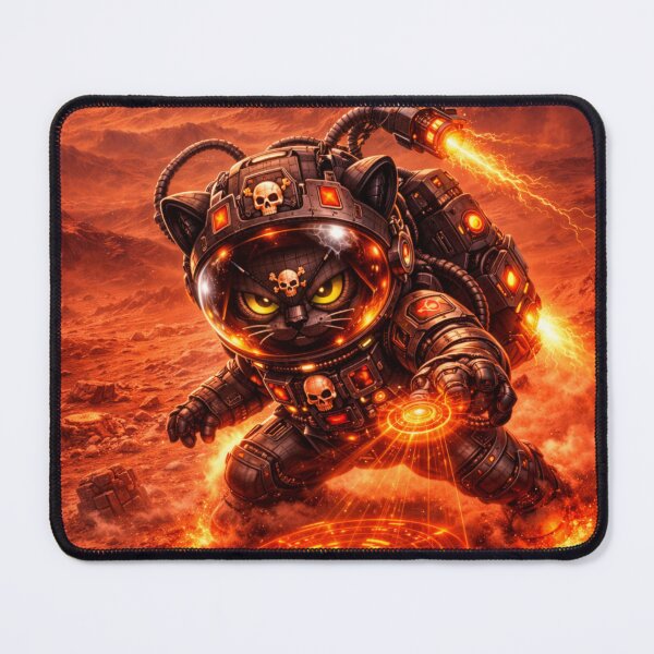 Item preview, Mars Explorer Cyber Cat designed and sold by FontheadArt.