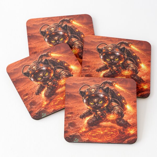 Item preview, Mars Explorer Cyber Cat designed and sold by FontheadArt.