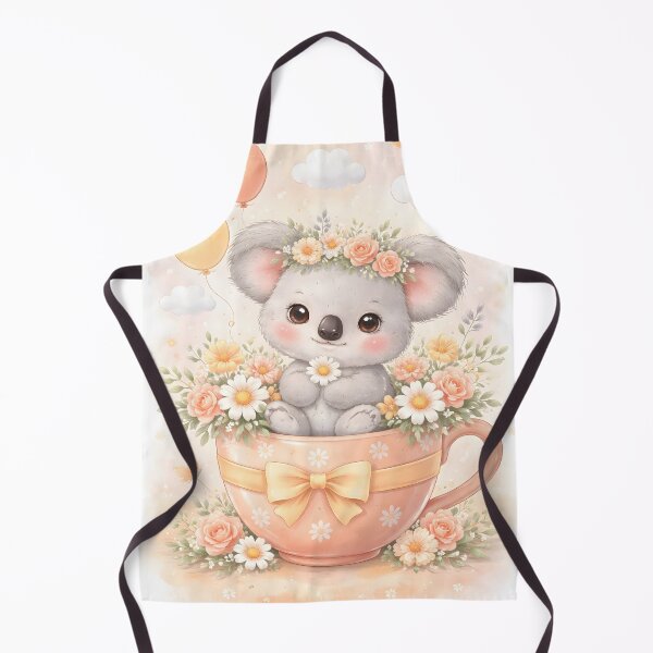 Item preview, Cute Koala Teacup Pastel Nursery Art designed and sold by EverlinePrints.