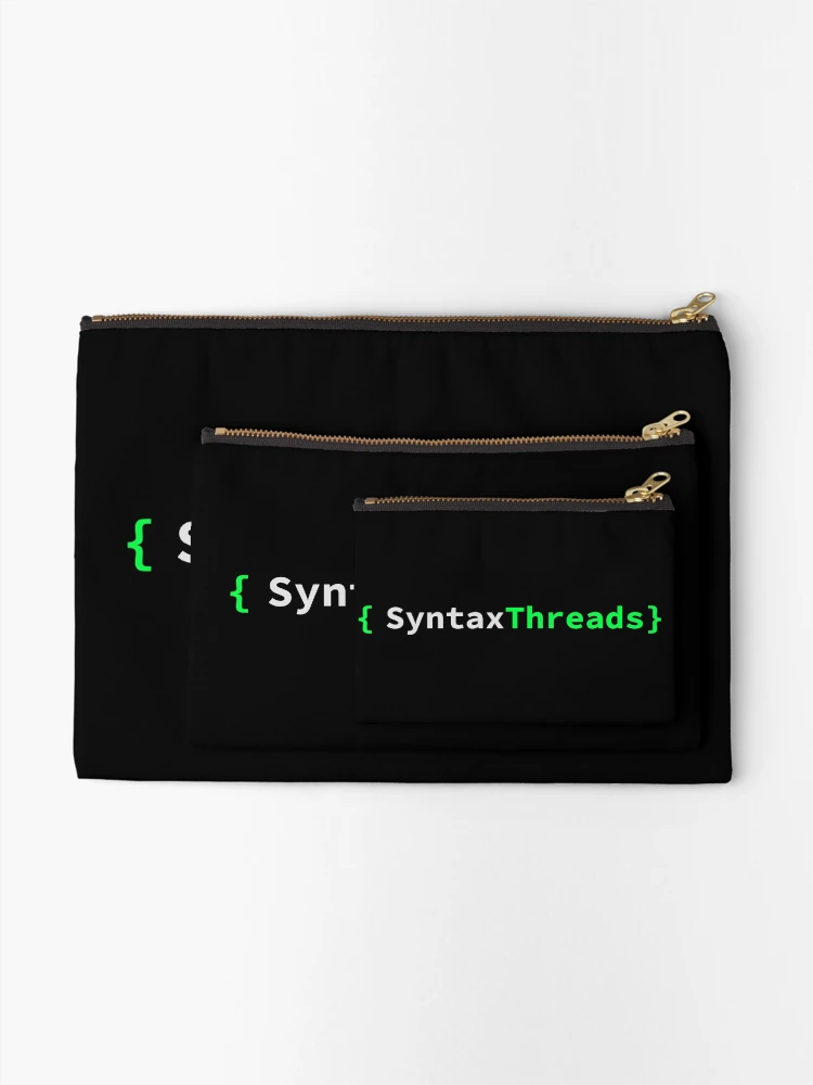 Thumbnail 2 of 4, Zipper Pouch, Syntax Threads designed and sold by SyntaxThreads.