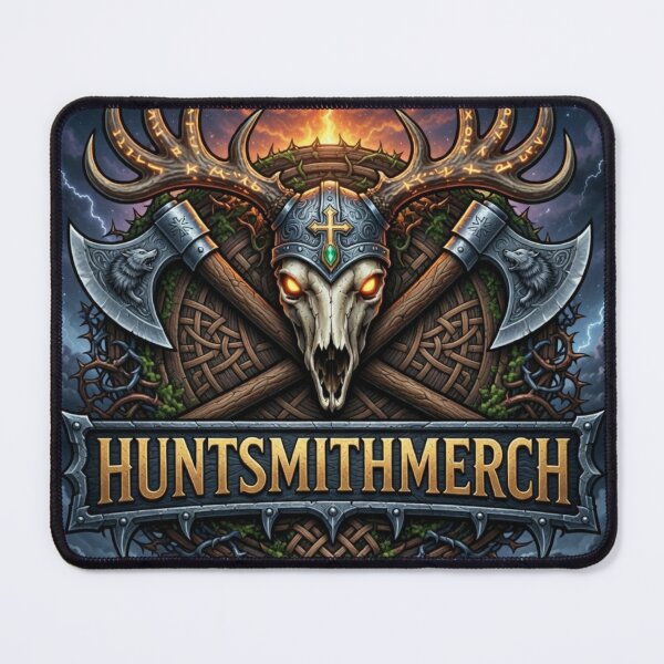 Item preview, Viking Deer Skull Axes HuntsmithMerch Crest designed and sold by HuntsmithMerch.