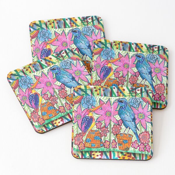 Item preview, Birds Chatting in the Garden designed and sold by hatvail.