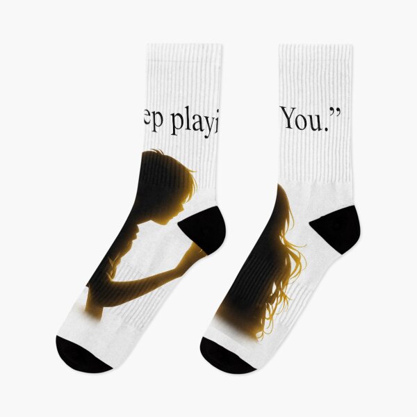 Item preview, Your lie in April Quote Silhouette designed and sold by Cat-and-Panda.