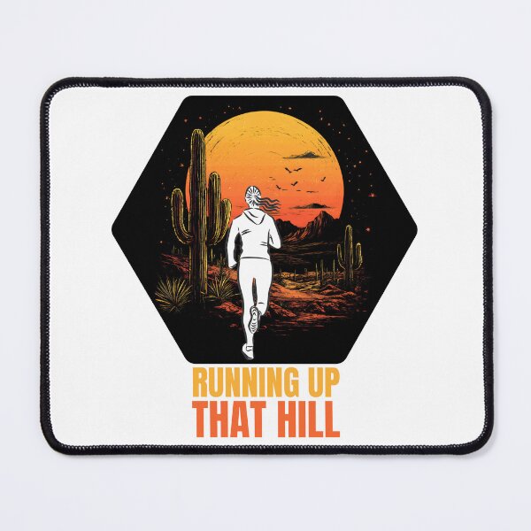 Item preview, Running Up That Hill Retro Design – Motivational Runner Aesthetic Desert Sunset Fitness Art designed and sold by ArcticFoxStudio.