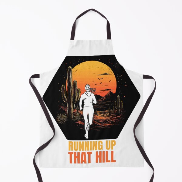 Item preview, Running Up That Hill Retro Design – Motivational Runner Aesthetic Desert Sunset Fitness Art designed and sold by ArcticFoxStudio.