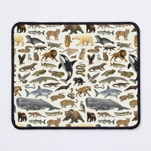 Item preview, Iconic Apex Predators Retro Style Wildlife Identification Chart designed and sold by kakarikihill.