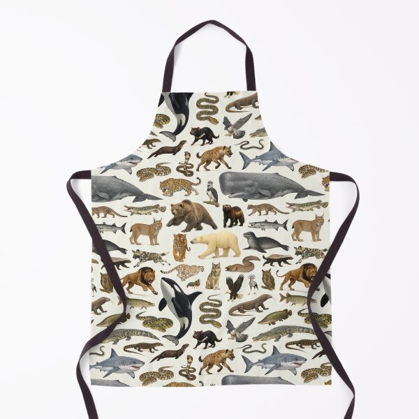 Item preview, Iconic Apex Predators Retro Style Wildlife Identification Chart designed and sold by kakarikihill.