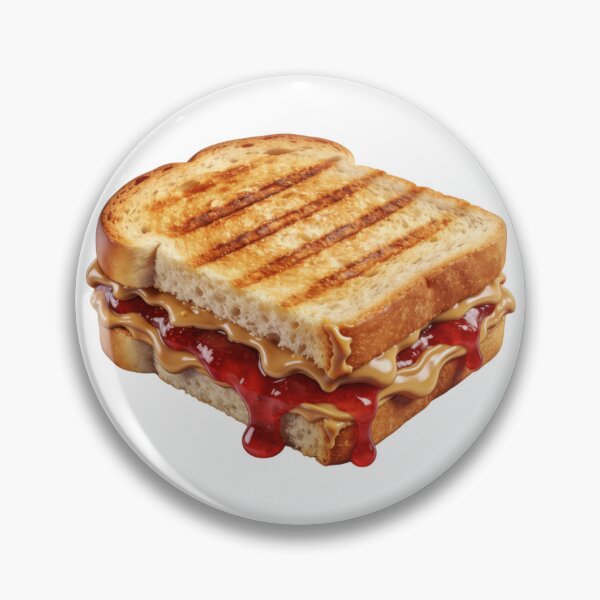Item preview, National PB&J Day Peanut Butter Jelly Sandwich Sticker designed and sold by GymTanLaundry.