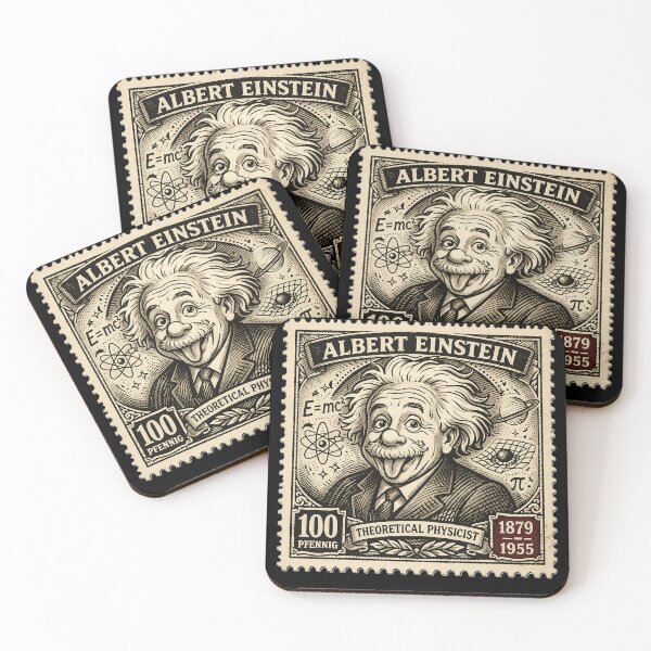 Item preview, Vintage Genius Scientist Stamp designed and sold by TheMarketplaceworld.
