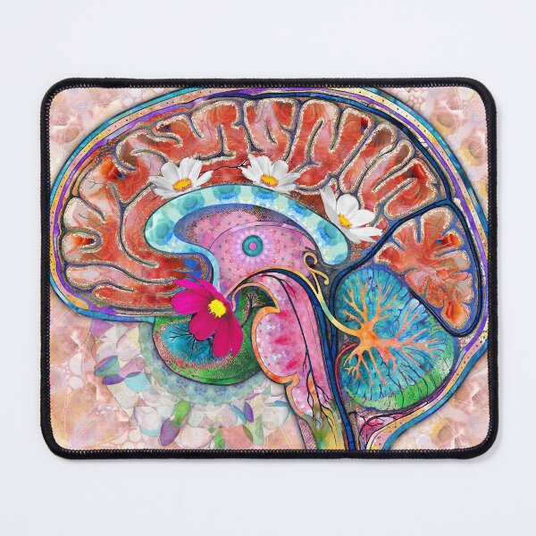 Item preview, Brain Art Just Think Human Anatomical Floral Botanical Body designed and sold by Sharon Cummings Art.