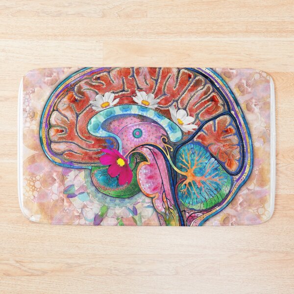 Item preview, Brain Art Just Think Human Anatomical Floral Botanical Body designed and sold by Sharon Cummings Art.