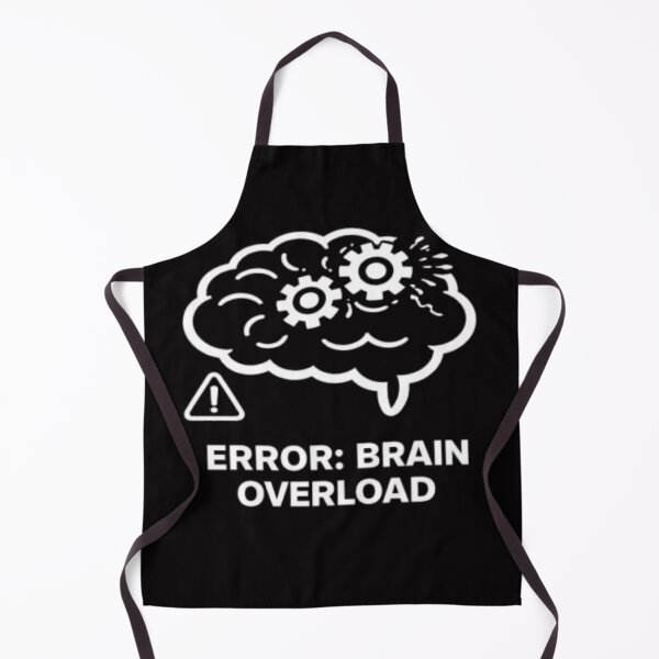 Item preview, Funny Overthinking Brain – Error: Brain Overload designed and sold by MS-DesignArt.